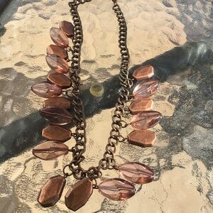 Bronze And Brown Adjustable Necklace